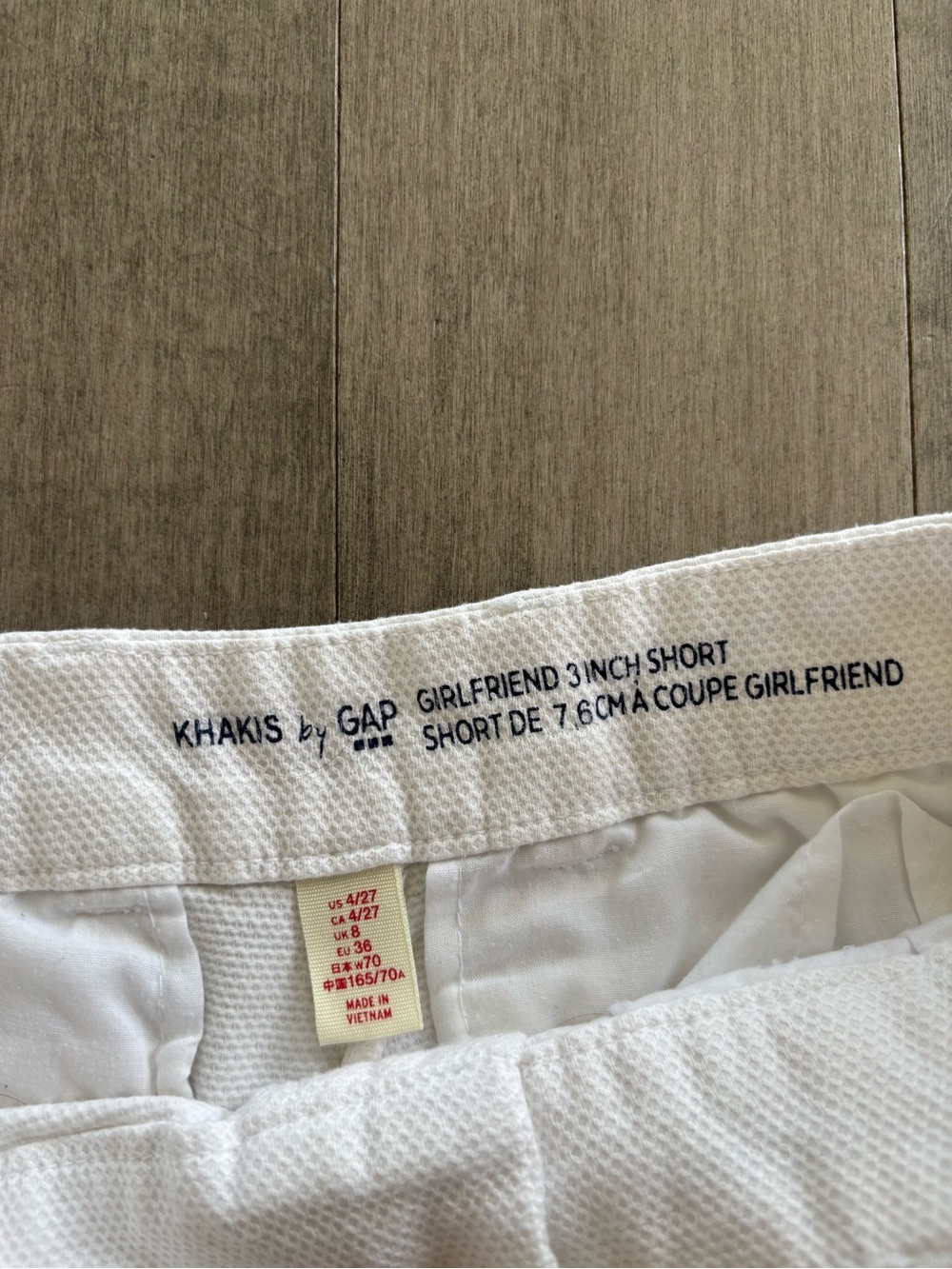 GAP High-Waist White Tailored Linen-Blend Shorts - Picture 5 of 11